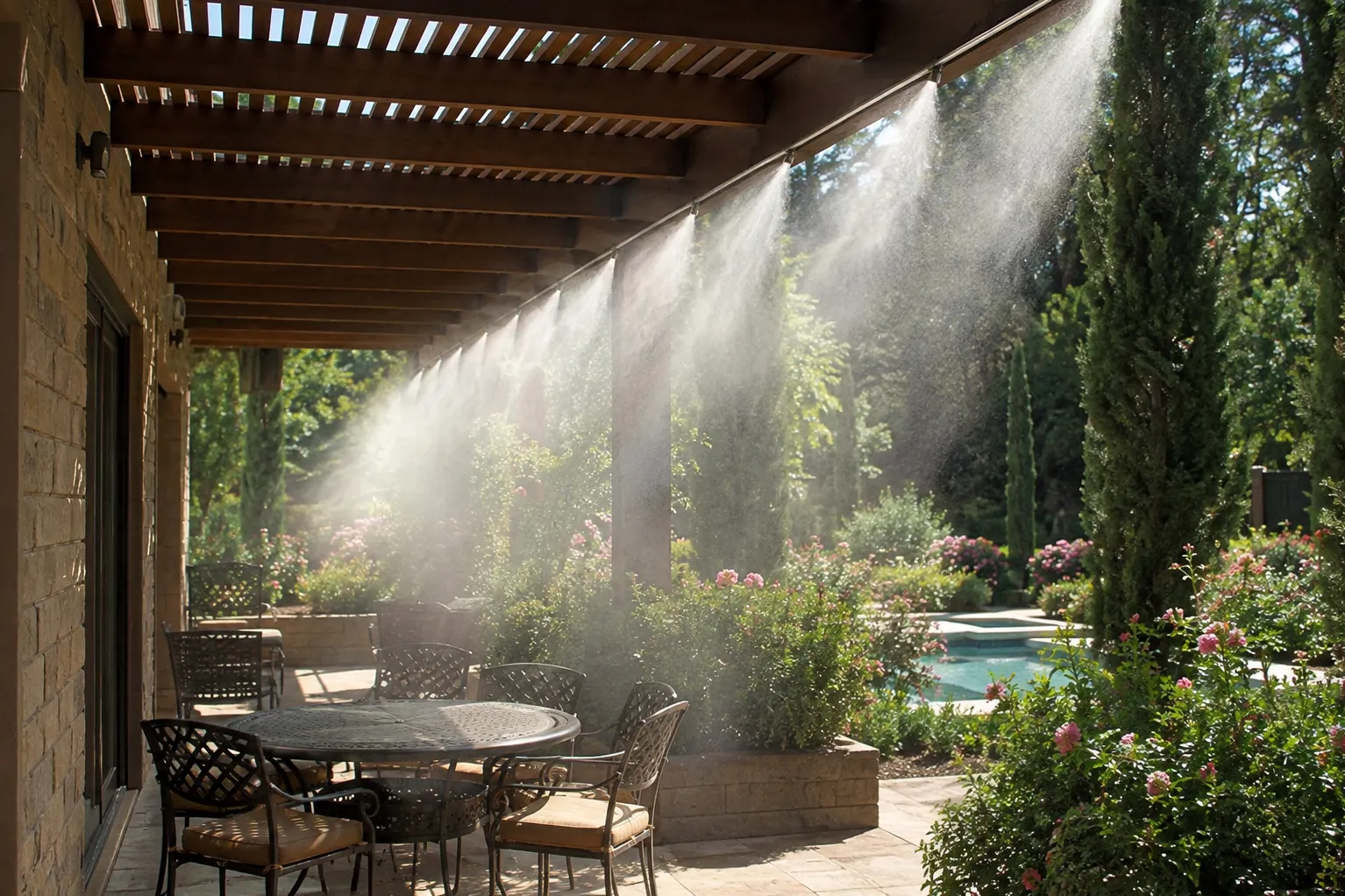 Cool Misting Systems for Patios, Gardens, Restaurants, Resorts