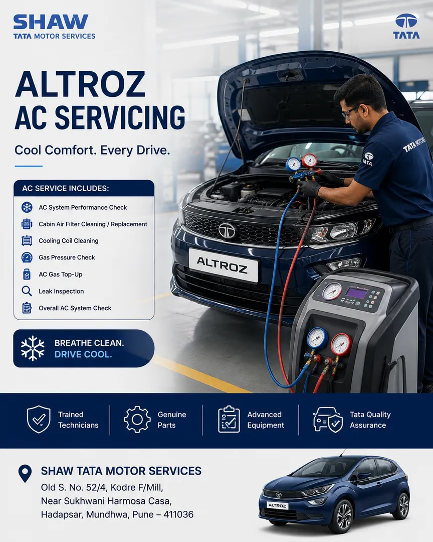 Tata Altroz AC Service Near Me in Hadapsar & Mundhwa Pune | AC Repair, Gas Refill & Service Booking