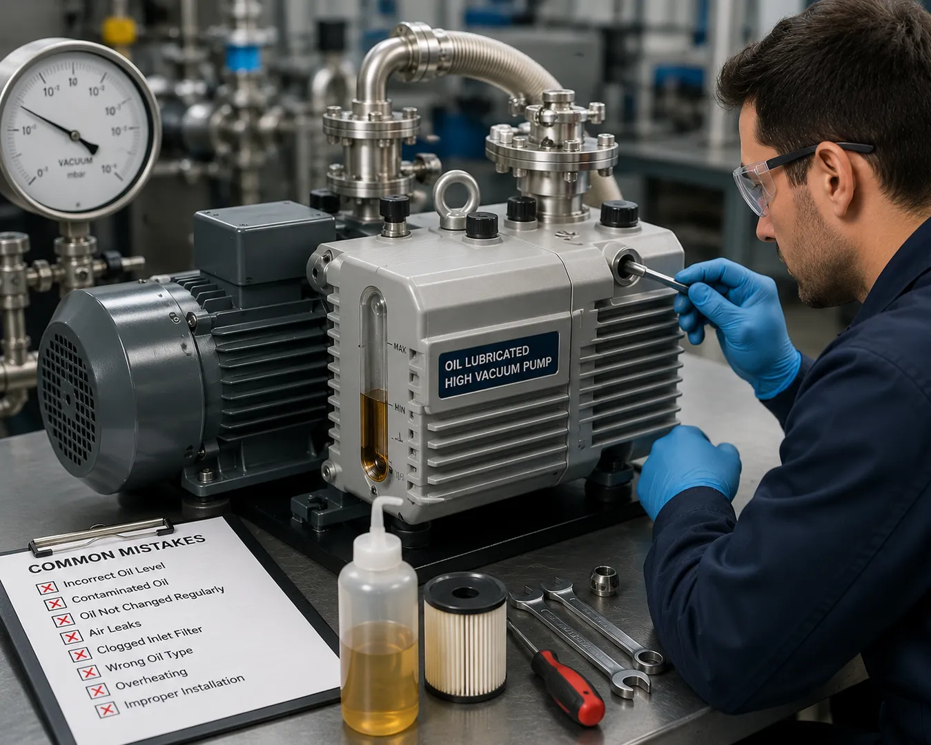 Oil Lubricated High Vacuum Pumps and the Mistakes That Reduce Vacuum Performance