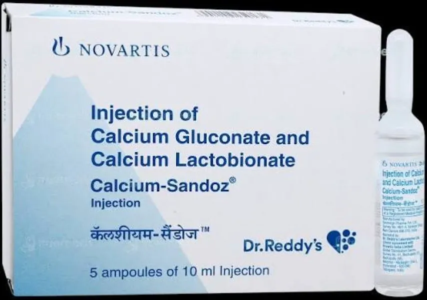 Calcium Sandoz Injection Exporter India to USA, Washington, D.C, NZ, Zimbabwe & Philippines