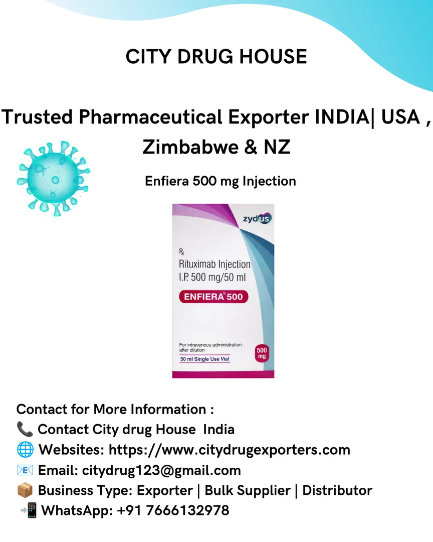 Enfiera 500 mg Injection Exporter India | Rituximab Supplier