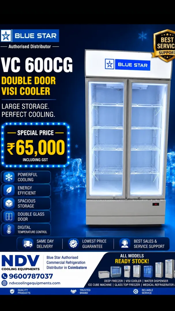 Ndv Cooling Equipments | Blue Star Authorised Commercial Visi Cooler Distributor In Coimbatore