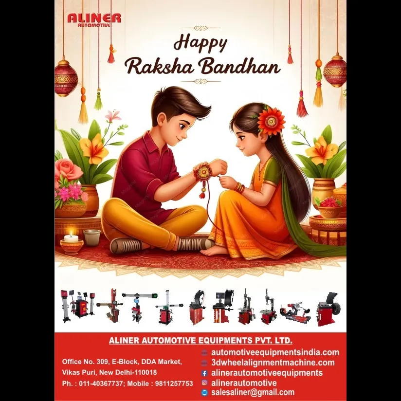 Aliner Automotive Equipment's Team Wishing you Happy Raksha Bandhan