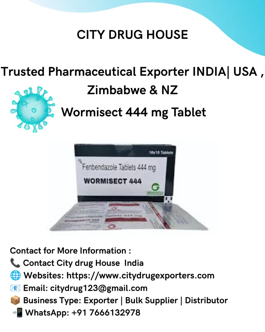 Wormisect 444 mg Tablet Online | Fenbendazole 444 mg | City Drug House