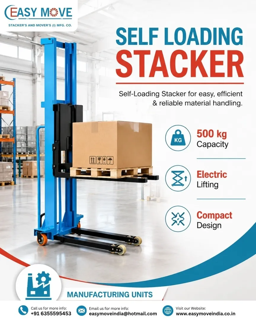 Efficient Material Handling with Easy Move Self-Loading Stackers