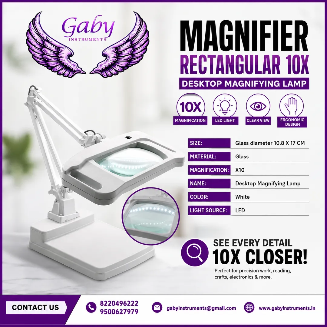 MAGNIFIER RECTANGULAR 10X TABLE TOP