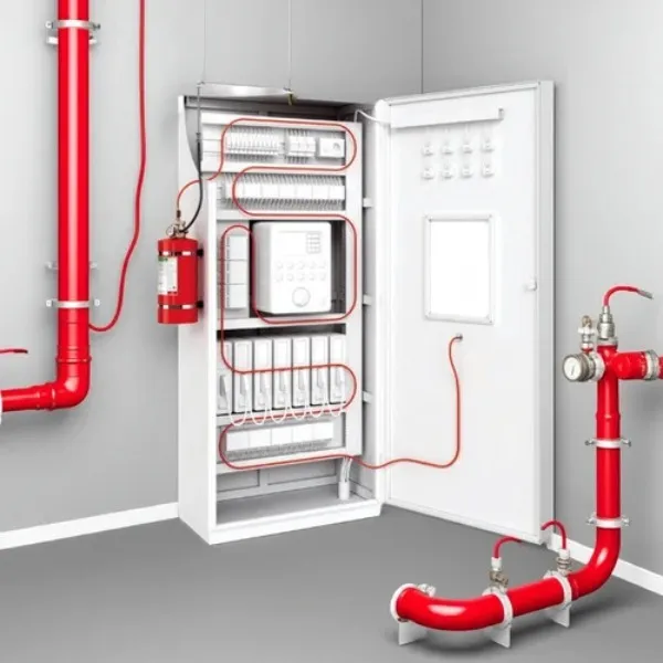 Electrical Room Fire Suppression System using co2