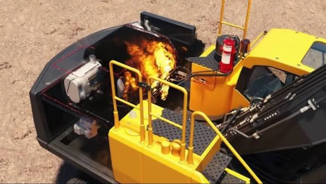 Mobile fire suppression system