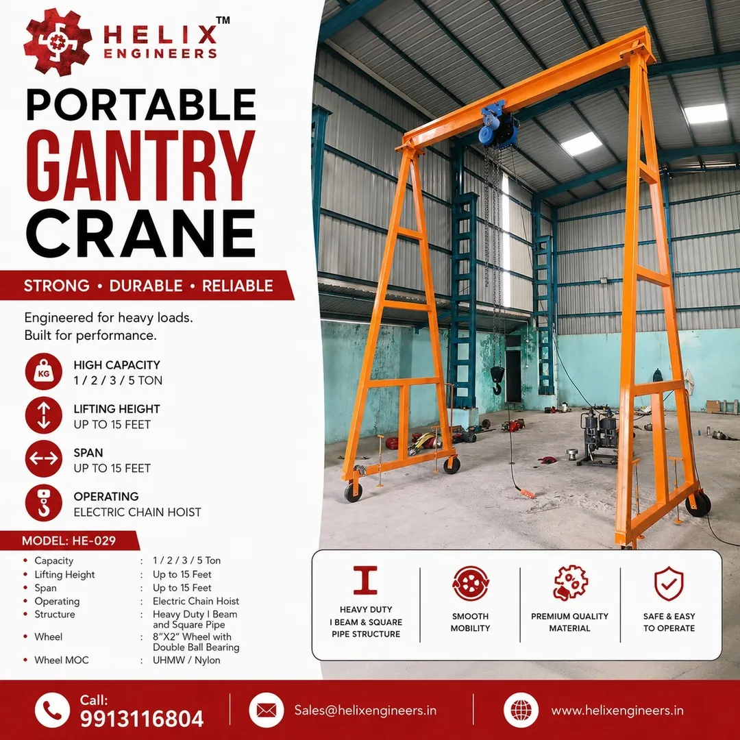 01 Ton Portable Gantry Crane Supplier