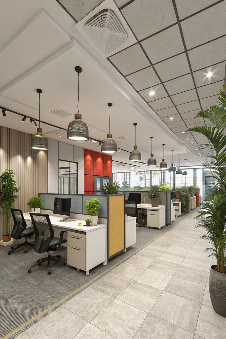 Bright and spacious workspace Interior Design