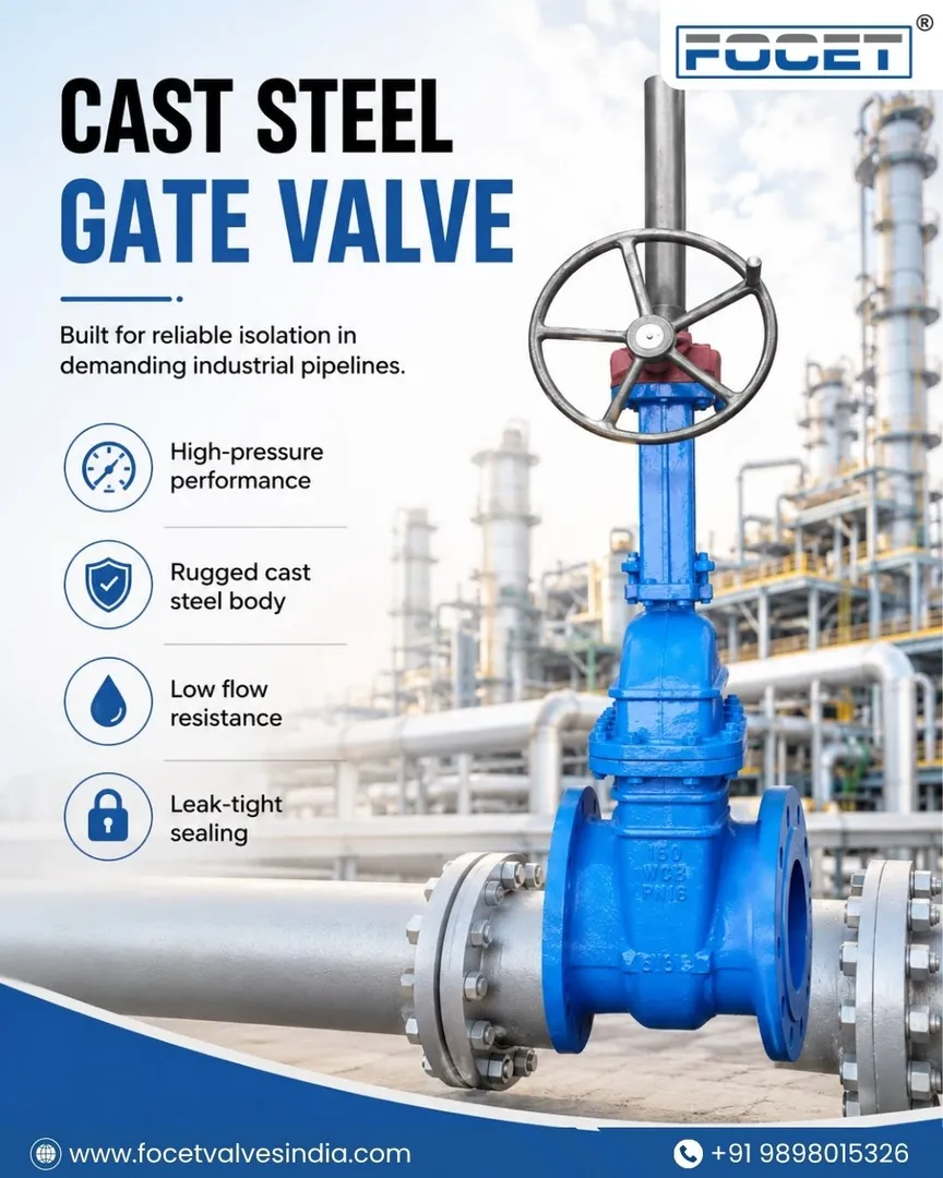 Cast Steel Gate Valves for Reliable Flow Isolation