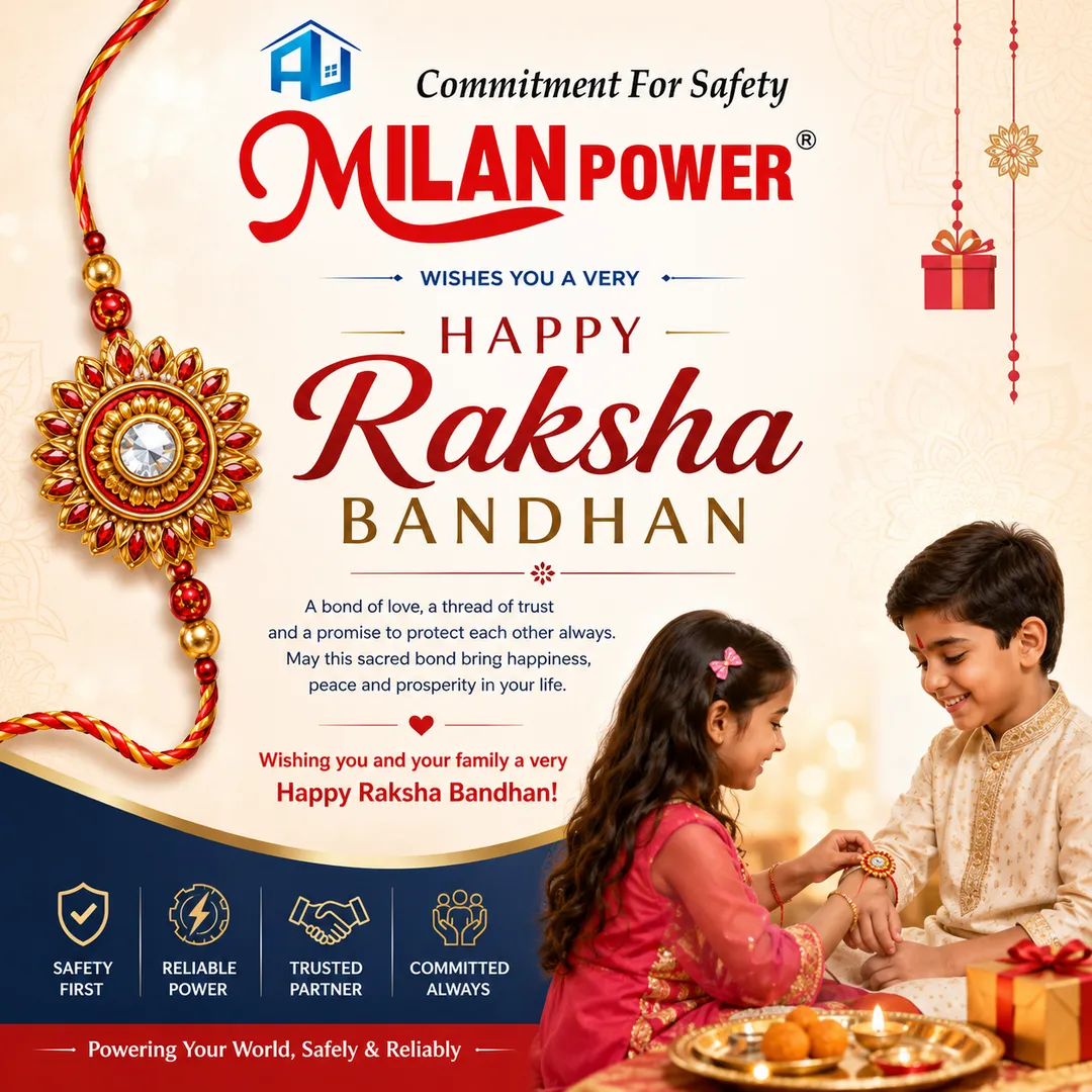 MILAN POWER WISHES YOU A VERY HAPPY RAKSHA BANDHAN