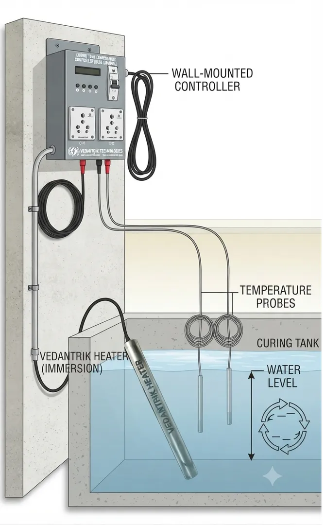 Effect of Monsoon on Concrete Curing Tank Temperature Using an Automatic Temperature Controller