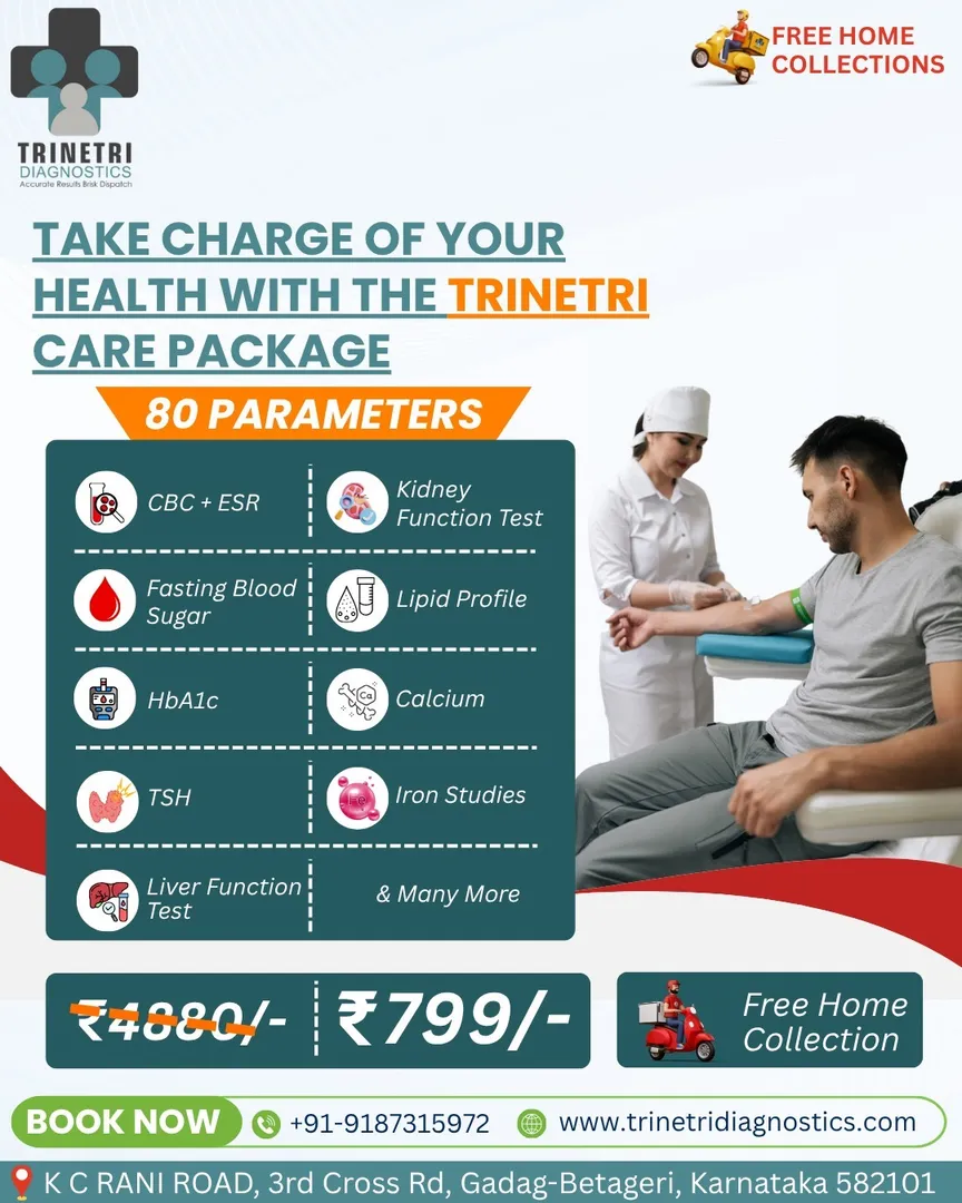 🩺✨ YOUR HEALTH DESERVES MORE THAN A GUESS!
❤️ Take charge of your health with Trinetri Diagnostics...