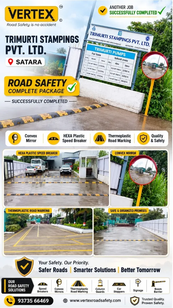 Successfully completed Road & Parking Safety Package at Trimurti Stampings Pvt. Ltd., Satara