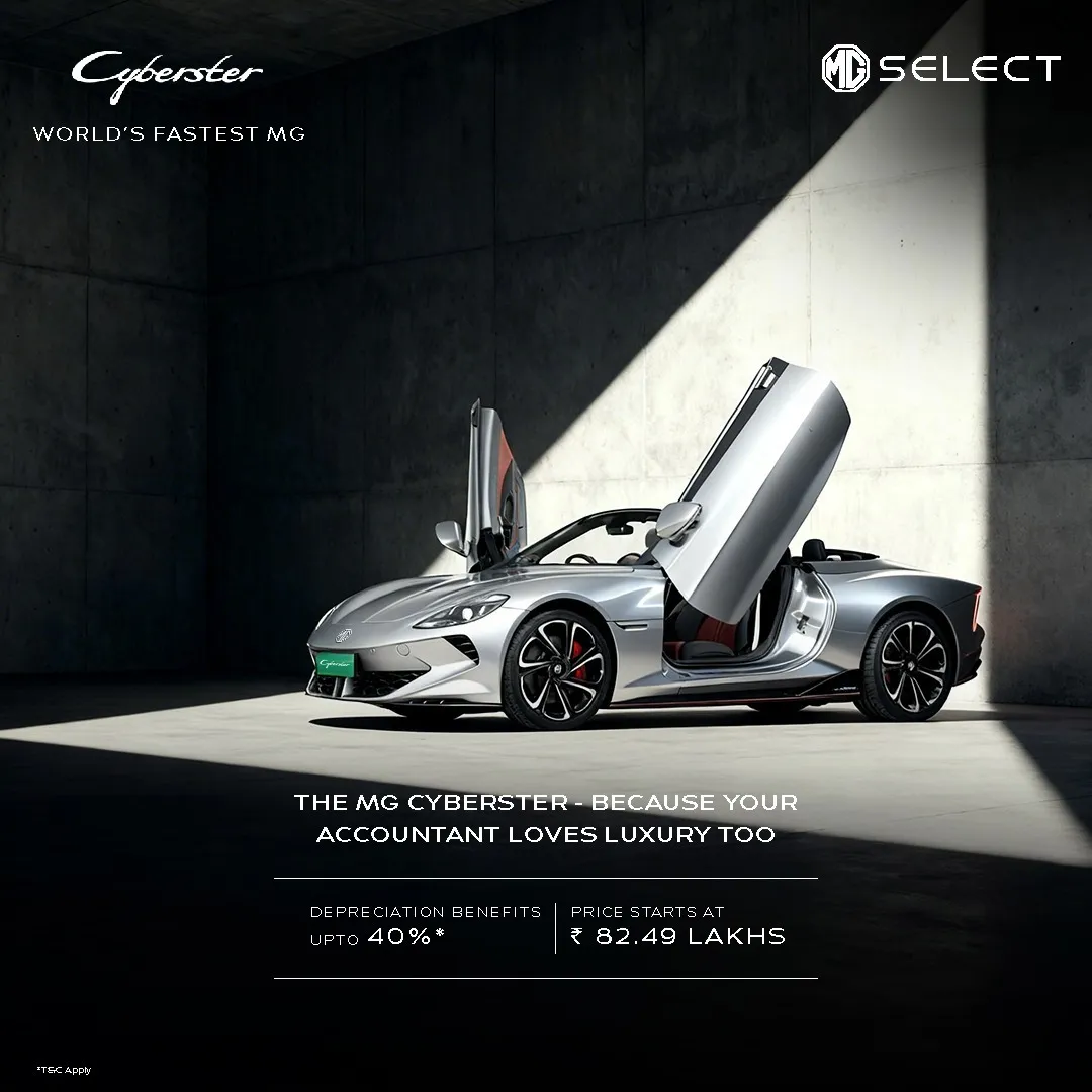 MG Cyberster – High-Performance Electric Roadster at MG Select Worli
Step into the future of perfor...