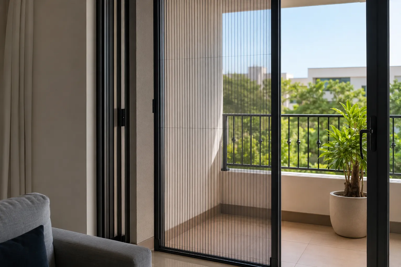 Pleated Mosquito Net Gurugram How the Folding Screen Mechanism Works