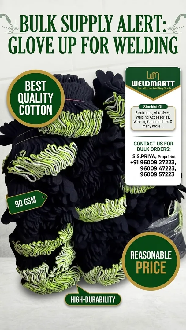 90 GSM Cotton Gloves from Weldmartt