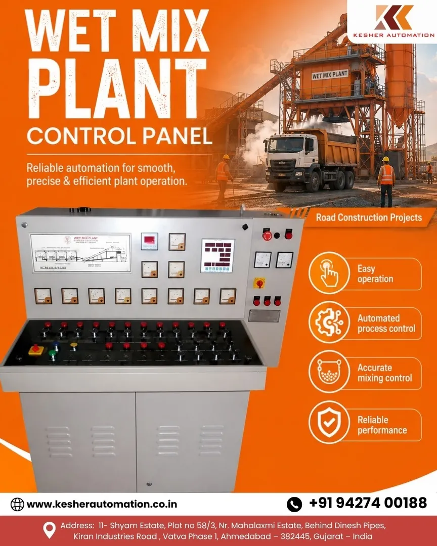 Wet Mix Plant Control Panel in Ahmedabad