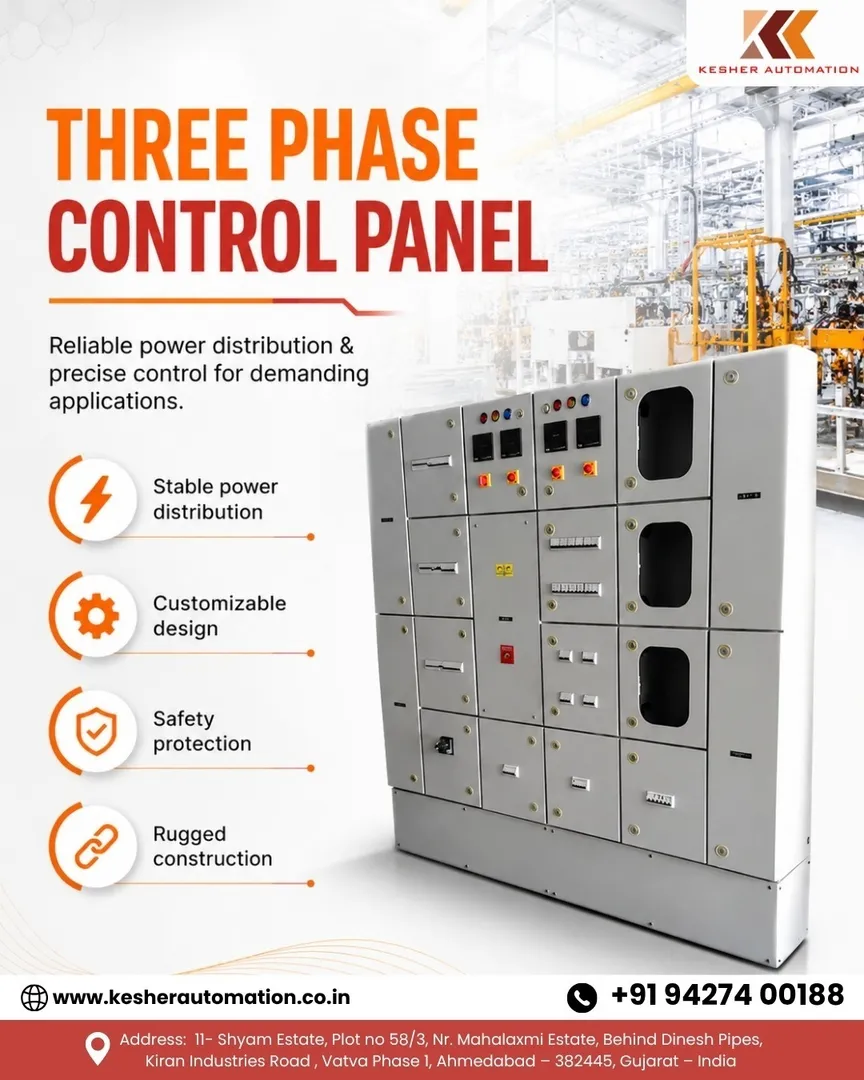 Three Phase Control Panel Dealer in Ahmedabad