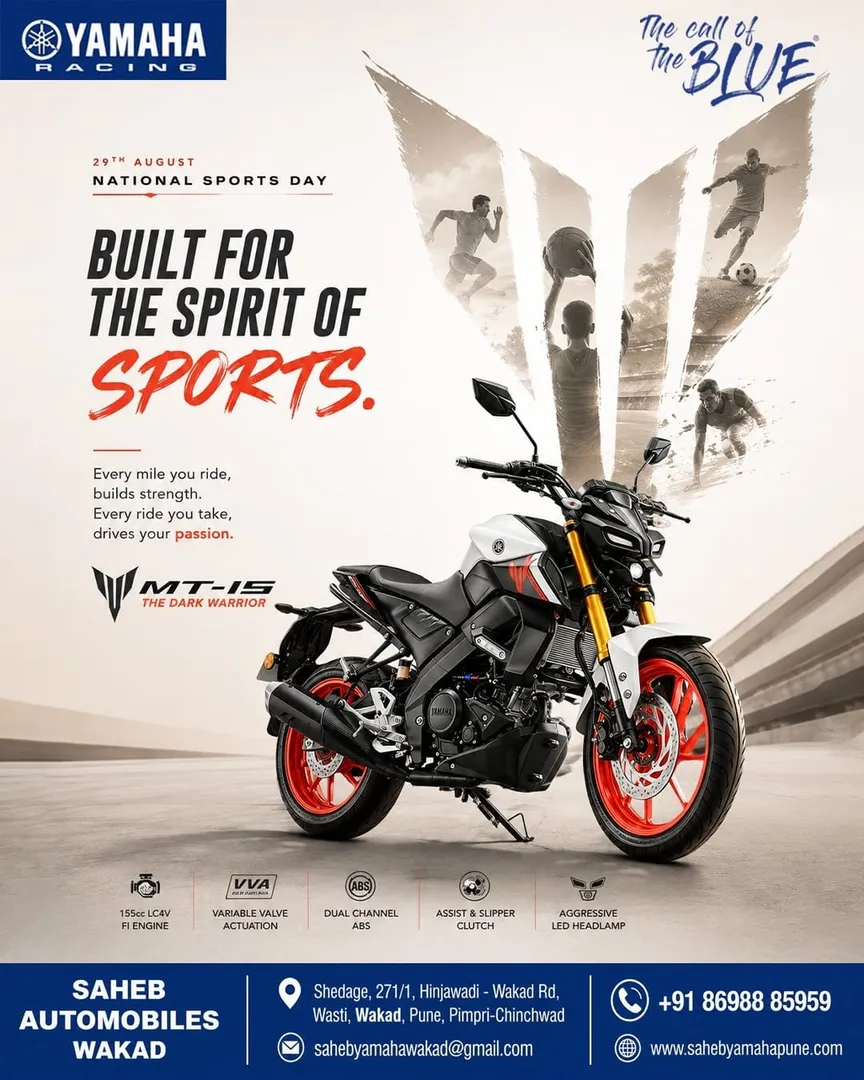 Yamaha MT-15 in Wakad & Hinjawadi | Book a Test Ride at Saheb Automobiles Pune