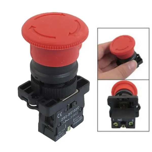 Safer Machine Control Using 40mm Mushroom Head Push Button