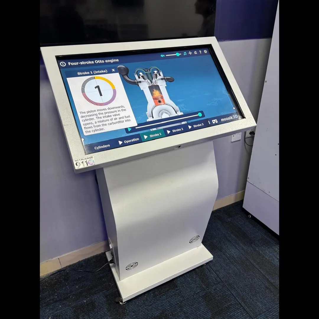 K-Shaped Interactive Touch Kiosk | Smart Digital Kiosk for Education & Public Spaces | AdvanceTech