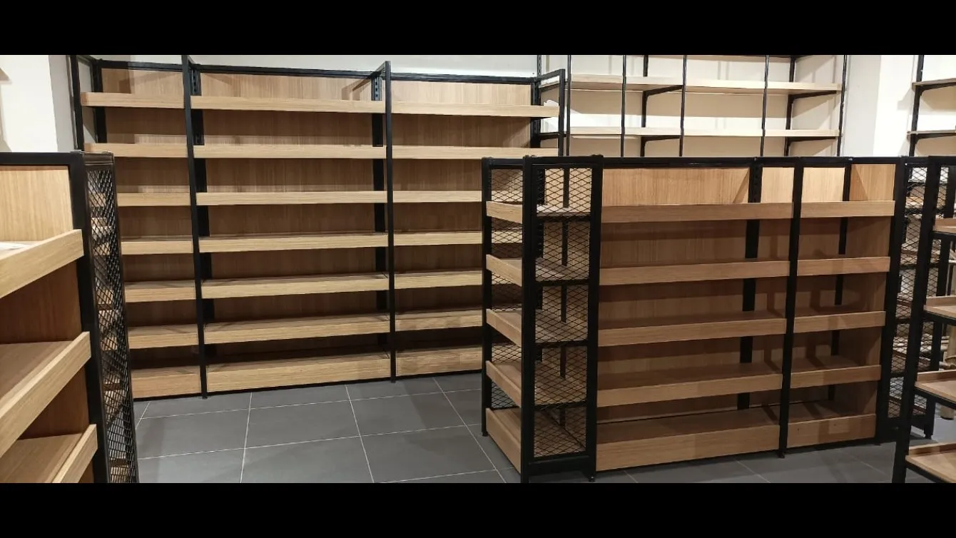 Supermarket Wooden Display Racks Manufacturer In Delhi