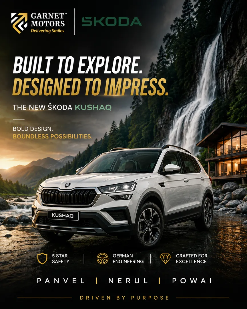Škoda Kushaq in Navi Mumbai | Premium SUV Near Panvel, Nerul & Powai | Garnet Motors