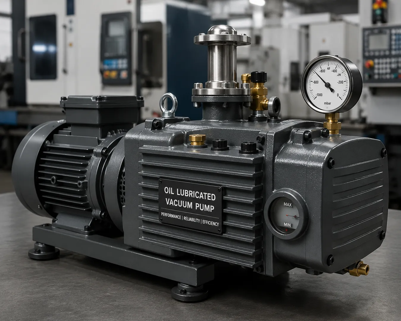 Oil Lubricated Vacuum Pressure Pumps for Machines That Need Both Functions