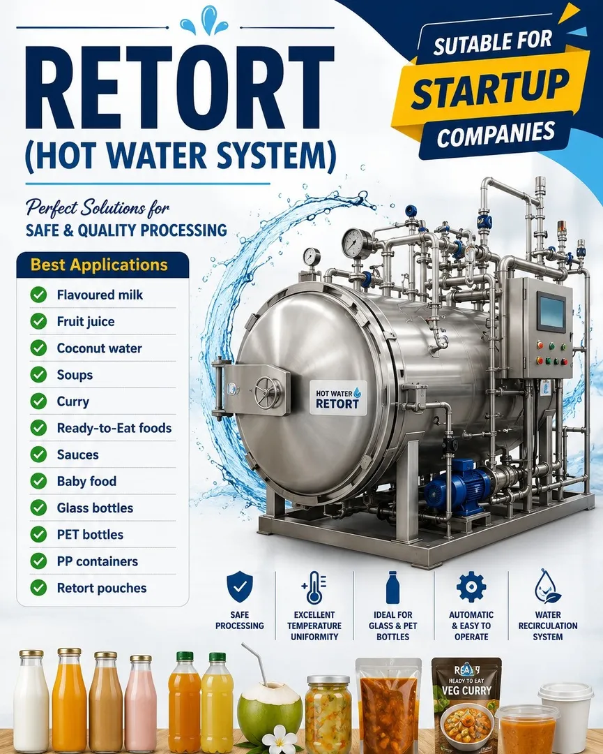 Retort sterlizer manufacturer in Coimbatore