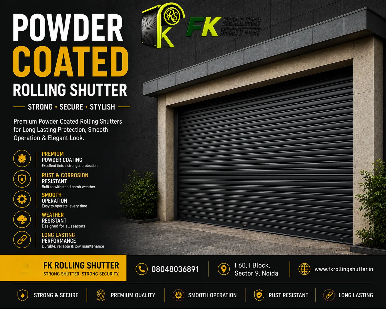 Powder Coated Rolling Shutter