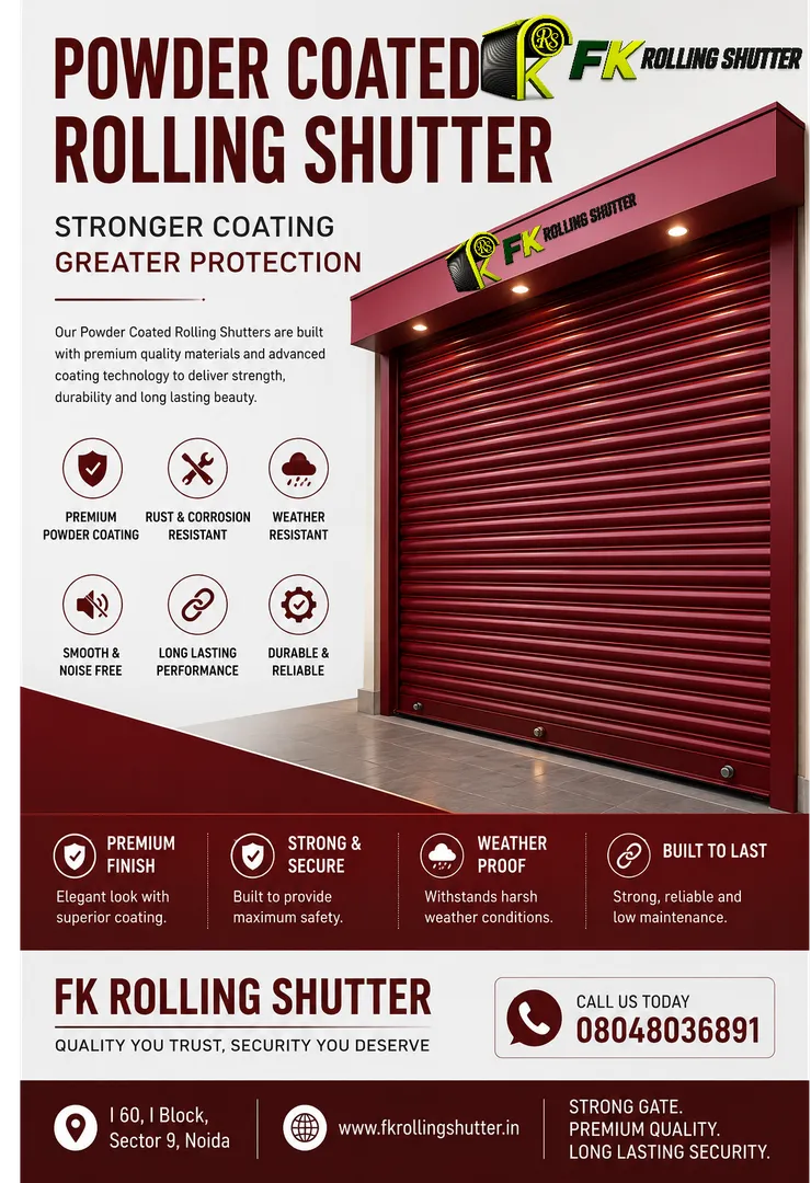 Powder Coated Rolling Shutter in Noida Sector 10