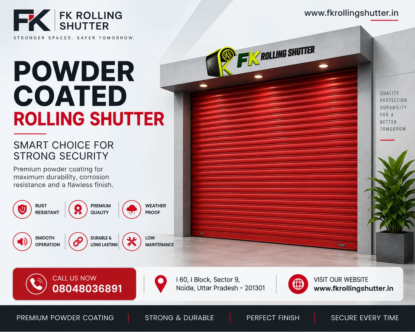 Powder Coated Shutter Manufacturer in Noida Sector 9
