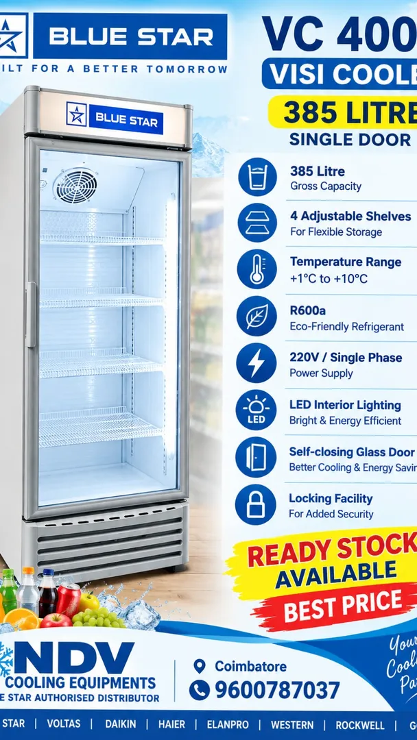 Ndv Cooling Equipments | Blue Star Authorised Commercial Deep Freezer Dealers In Coimbatore