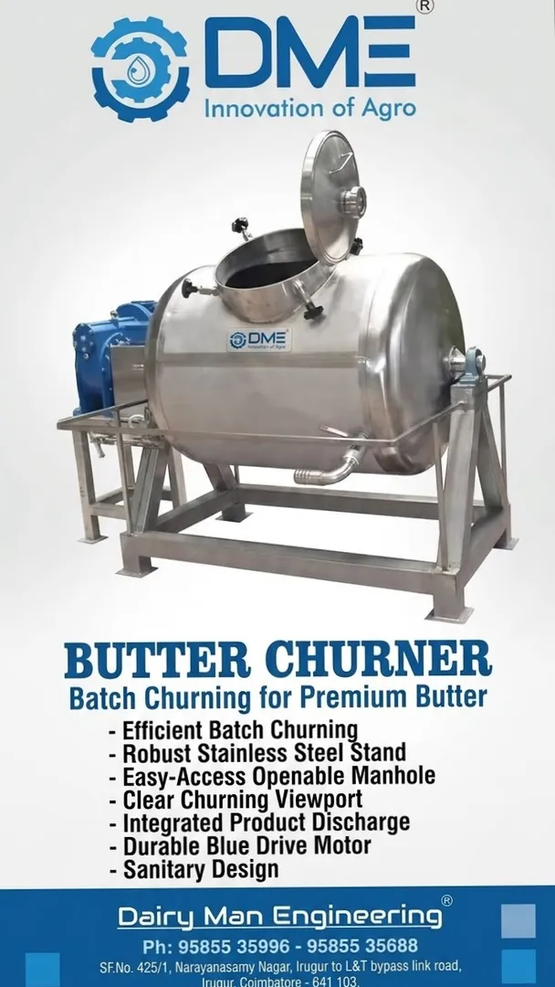 Dairy equipment manufacture in India