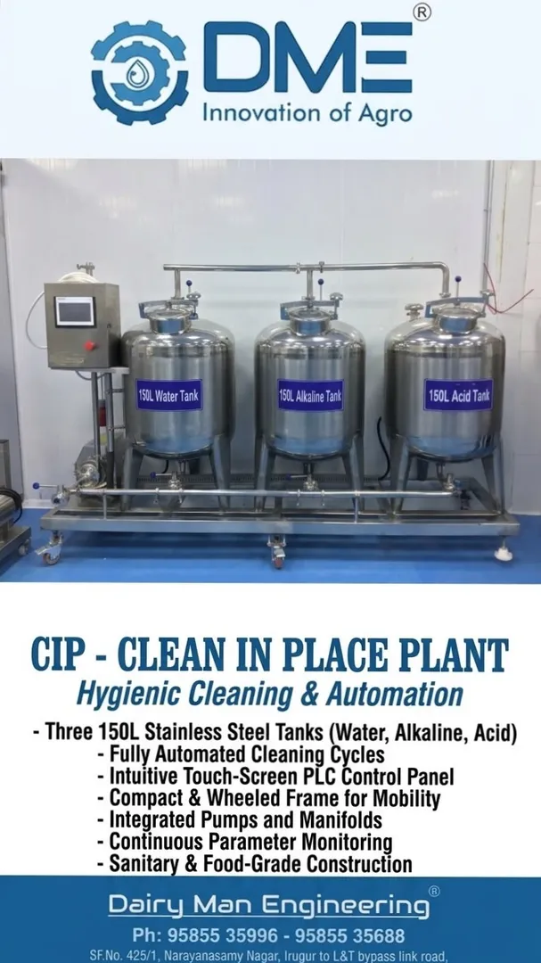 Dairy equipment manufacture in India