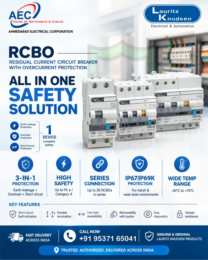 Lauritz Knudsen RCBO Dealer in Surat
