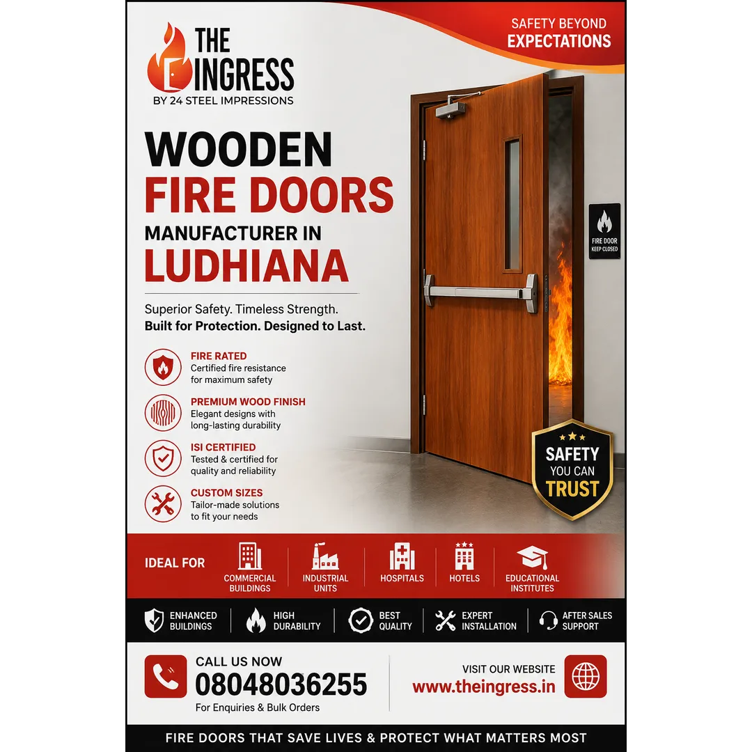 Wooden Fire Doors Manufacturer in Ludhiana | THE INGRESS