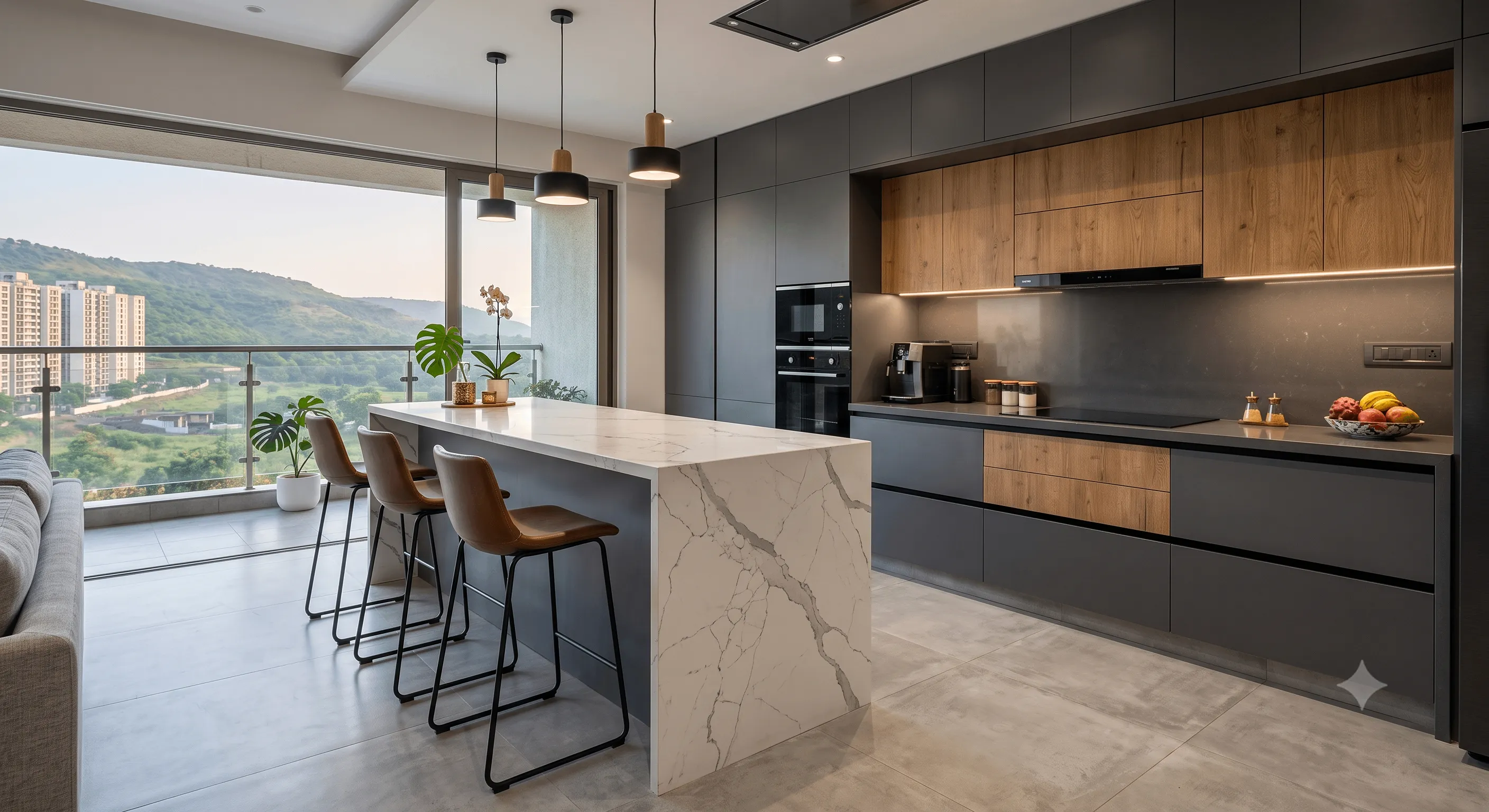 Designing High-Performance Island & Modular Kitchens in Bhugaon Residences