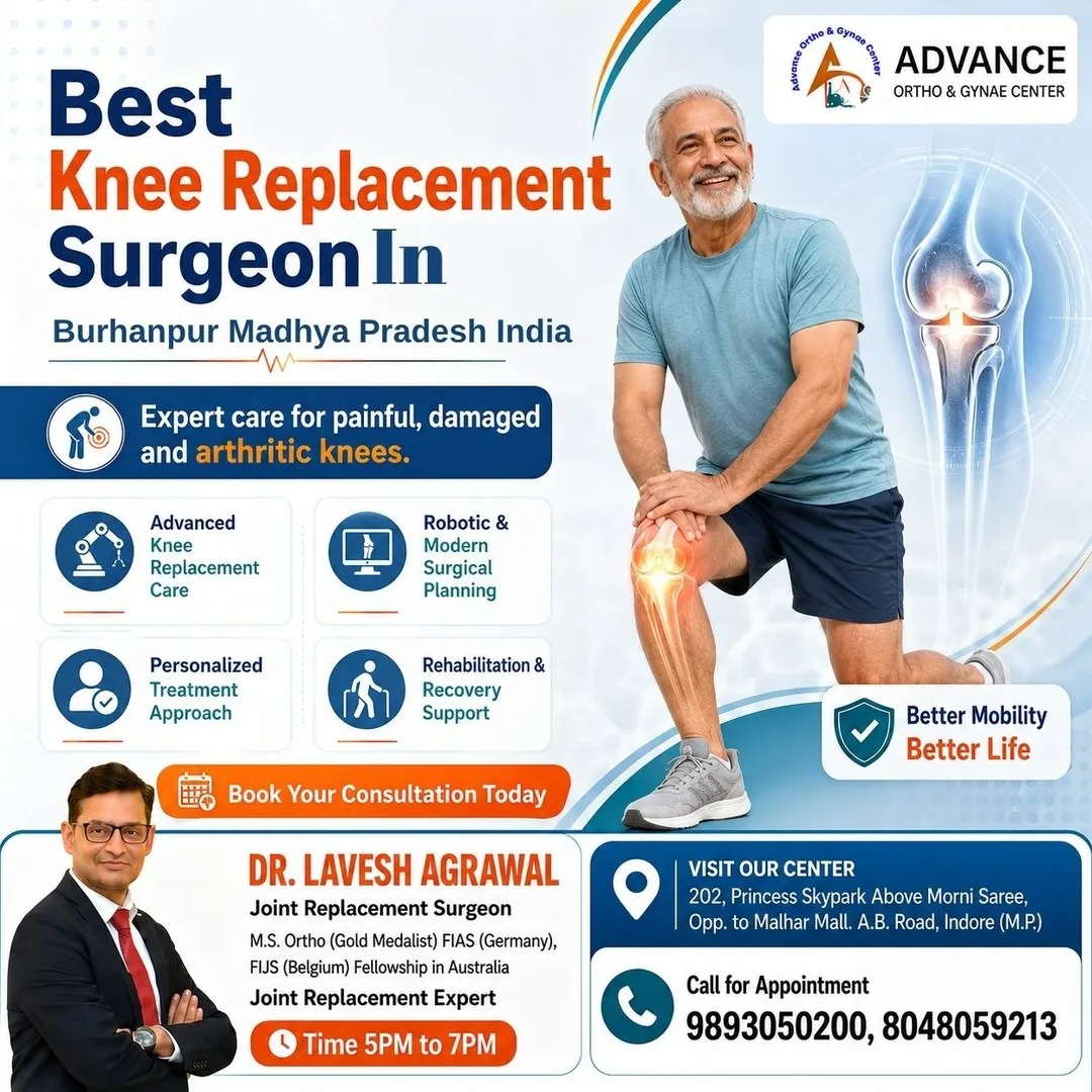 Best Knee Replacement Surgeon in Burhanpur Madhya Pradesh India– Dr. Lavesh Agrawal Living with chro...