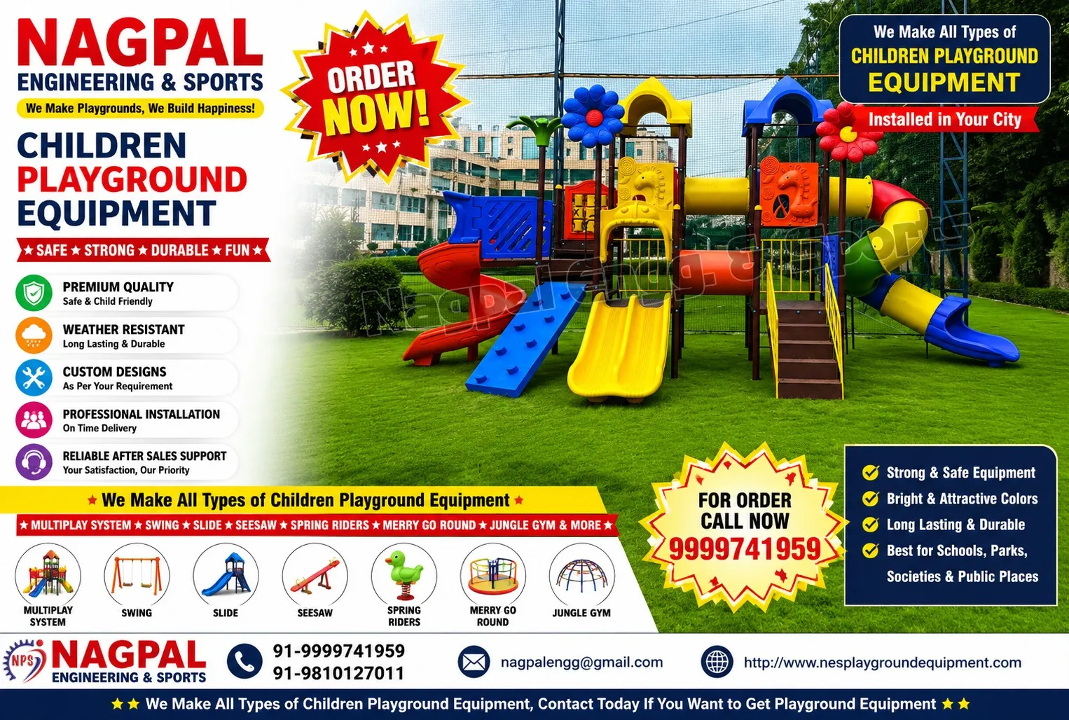 One Manufacturer. Complete Outdoor Recreation Solution for Noida.