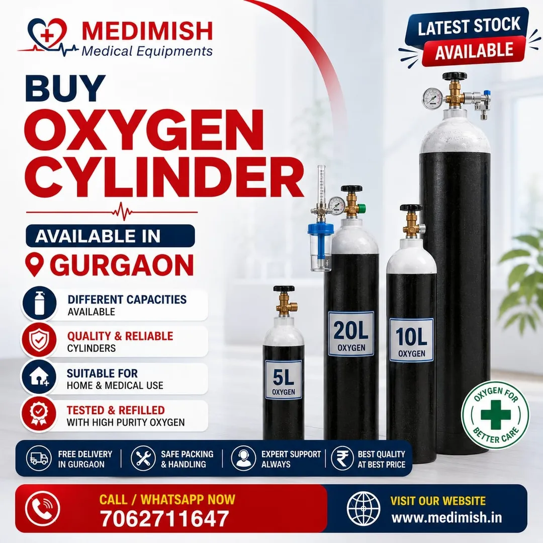 Buy Oxygen Cylinder in Gurgaon | Doorstep Delivery