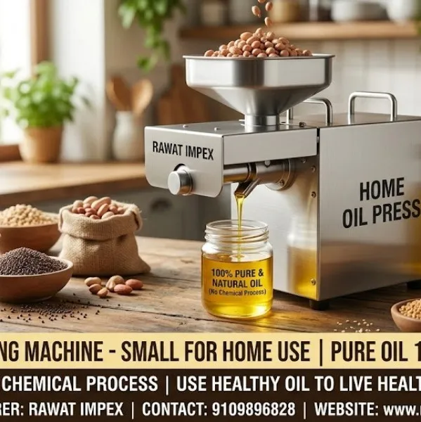 Rawat Impex Domestic Oil Extraction Machine for Home | 100% Pure & Cold Pressed Natural Oil