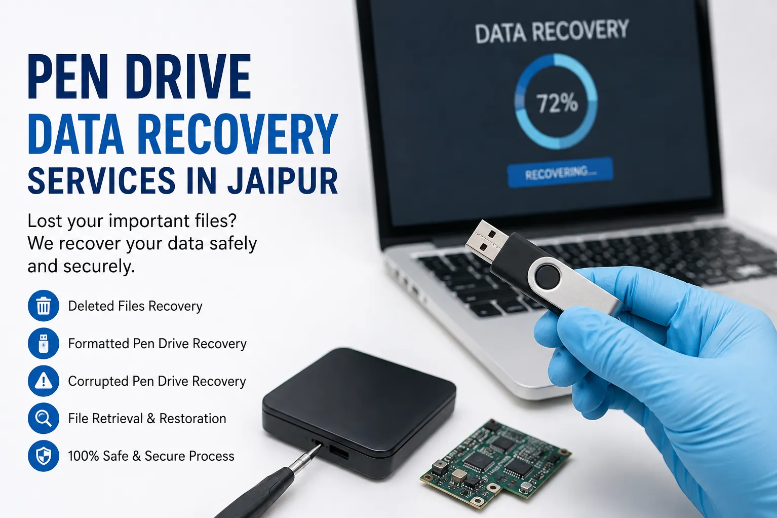 Pen Drive Data Recovery Services in Jaipur – NDRLabs