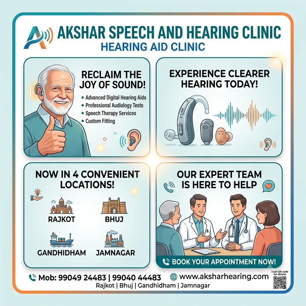 Hearing aid clinic Rajkot Bhuj Gandhidham Jamnagar