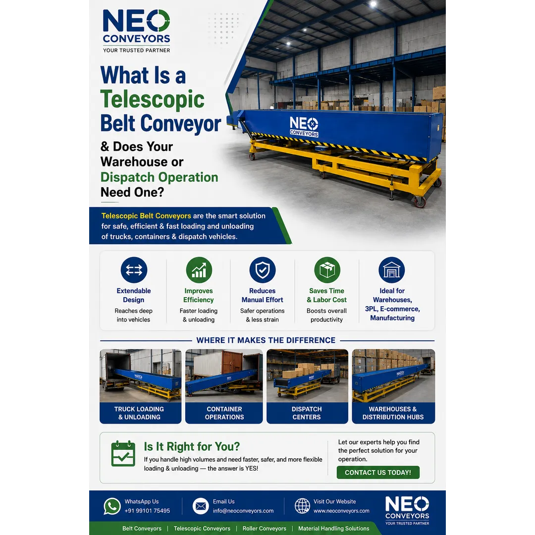 What Is a Telescopic Belt Conveyor & Does Your Warehouse or Dispatch Operation Need One?