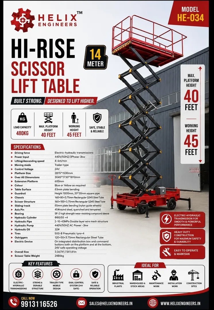 Hydraulic Scissor Lift Manufacturer