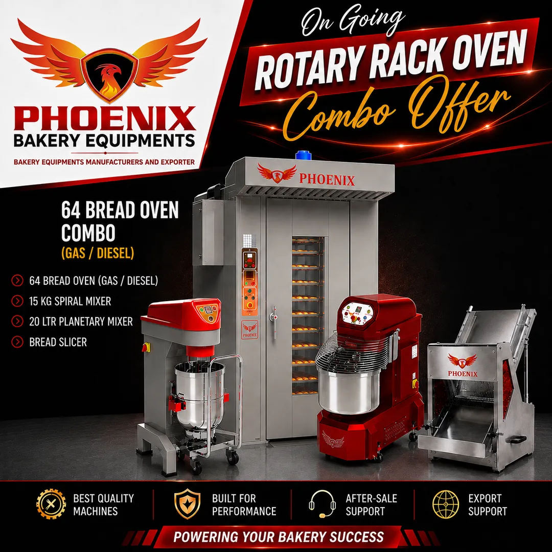 BAKERY SET UP EQUIPMENTS FOR START UP & MANUFATURER|PHOENIX BAKERY EQUIPMENTS COIMBATORE