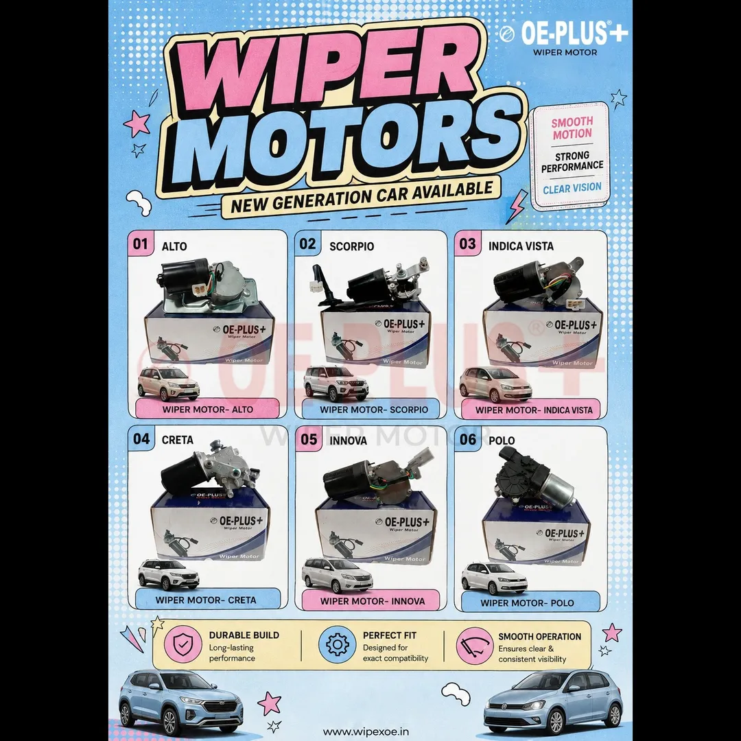 Wiper Motor Trader & Supplier in India | WIPEX INDUSTRIES